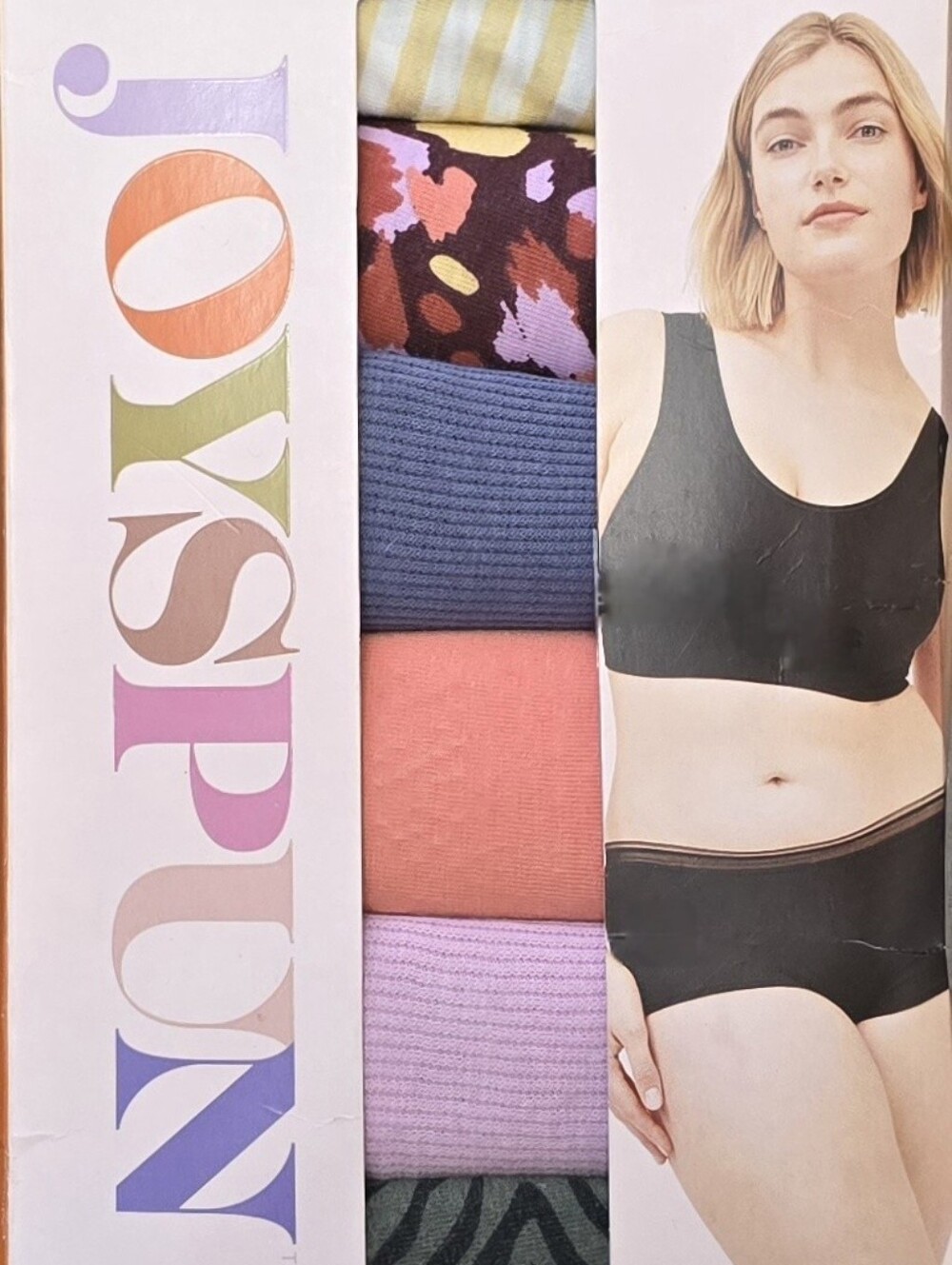 NIB Joyspun Women's Cotton Blend Boyshort Underwear, 6 Pack - Size M(8/10)
